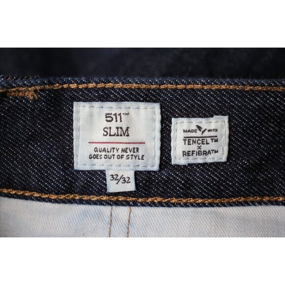 Levi's Made And Crafted Mens 32 x 34 Selvedge 511 Slim Fit Jeans K657 - Picture 5 of 7
